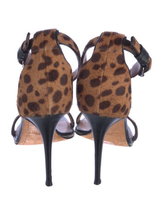 Givenchy Ponyhair Printed Sandals