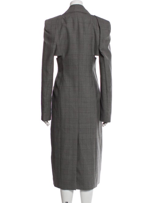 Givenchy Wool Plaid Print Coat