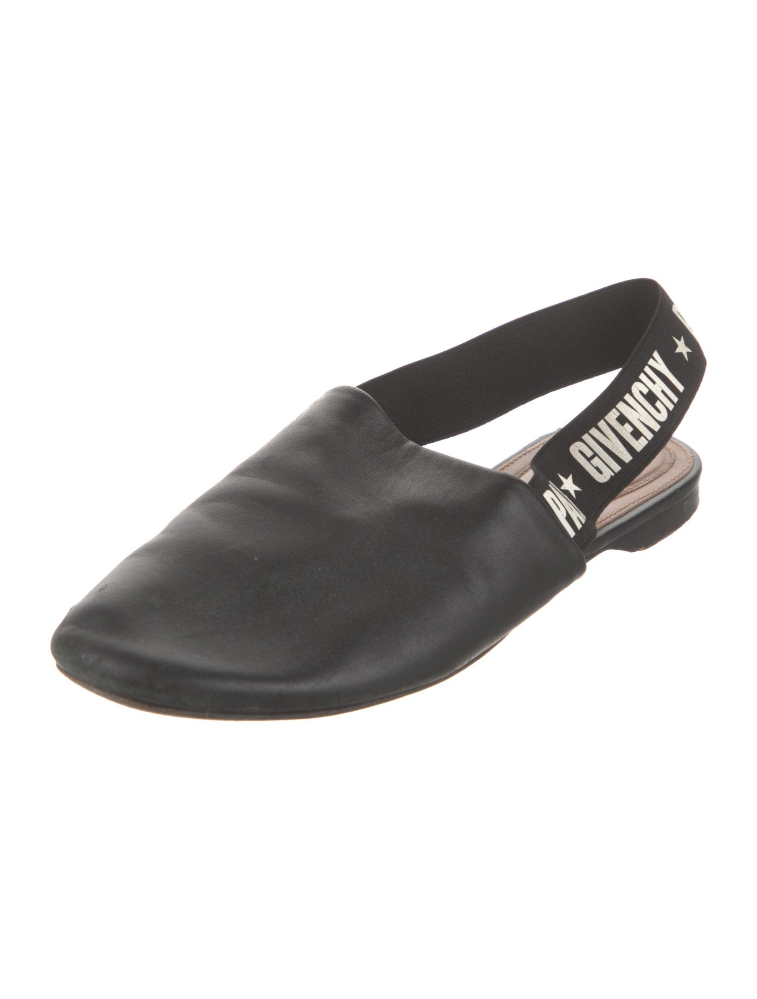 Givenchy Leather Slingback Flats