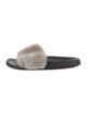 Givenchy Mink Fur Trim Slides