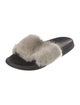 Givenchy Mink Fur Trim Slides
