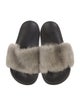 Givenchy Mink Fur Trim Slides