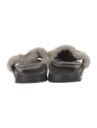 Givenchy Mink Fur Trim Slides