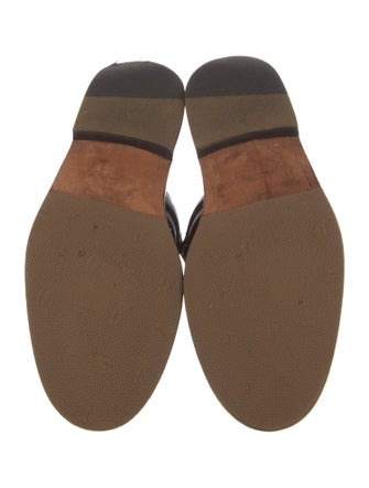 Givenchy Leather Chain-Link Accents Mules