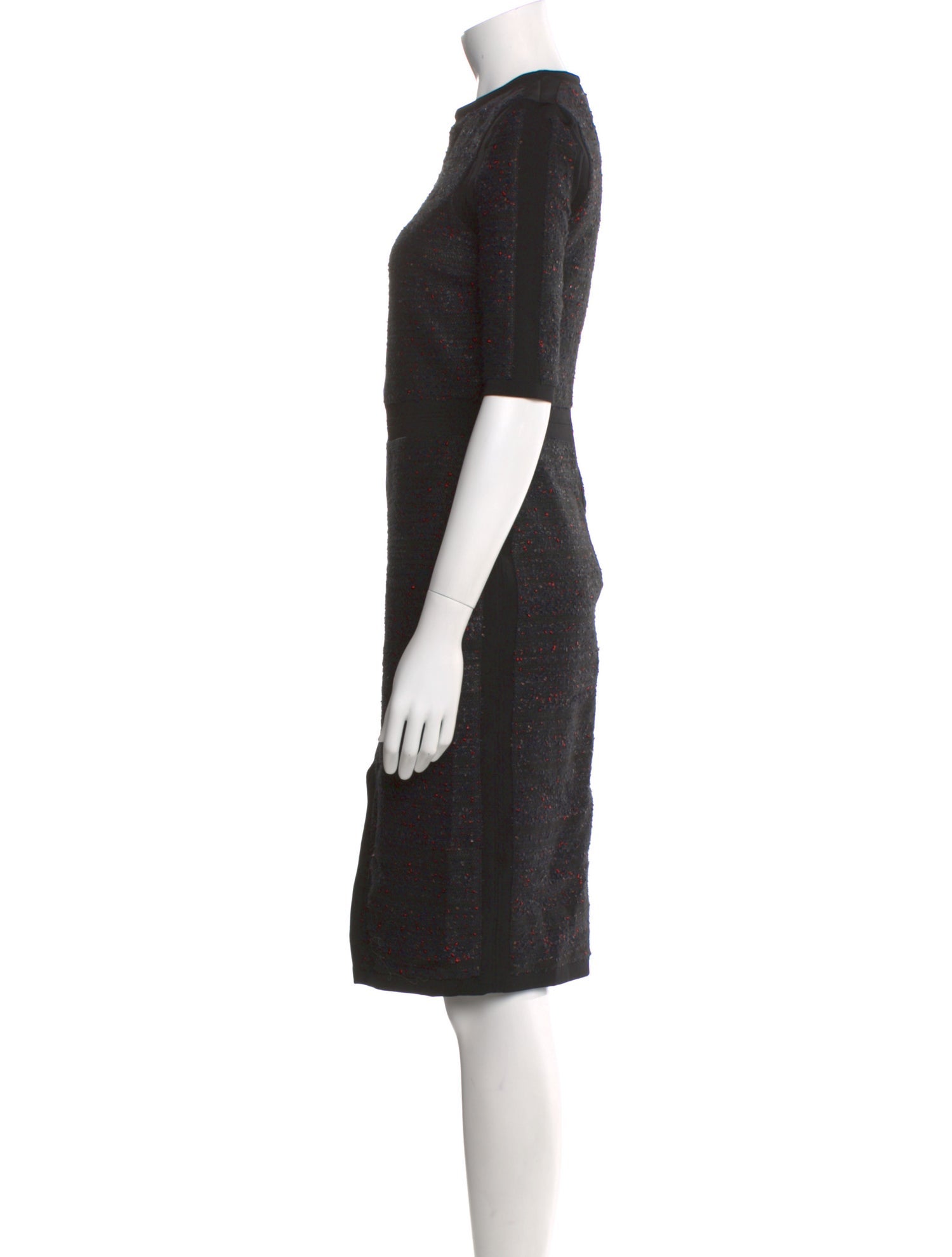 Givenchy Crew Neck Knee-Length Dress