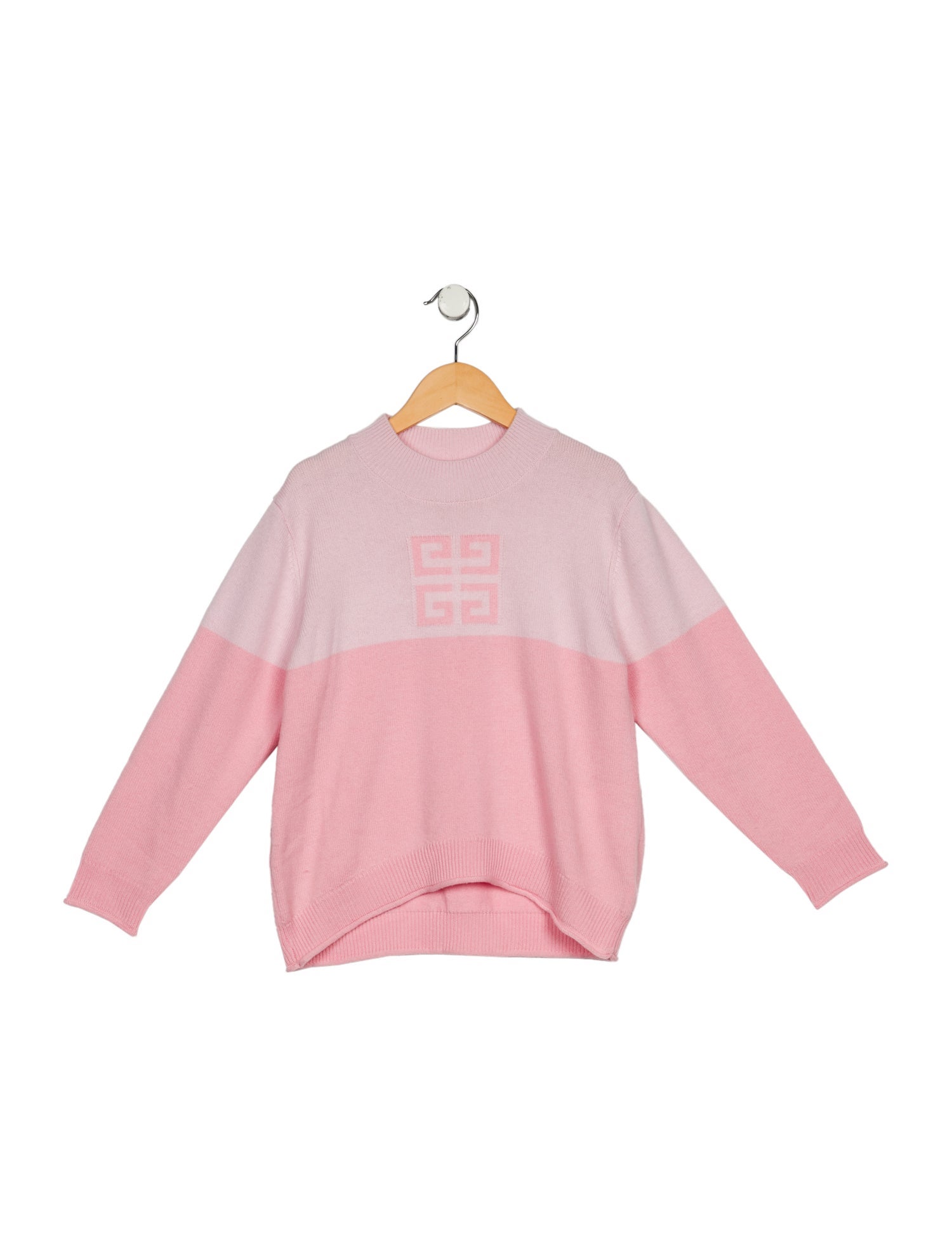 Givenchy Kids' Girls' Wool Colorblock Pattern Sweater