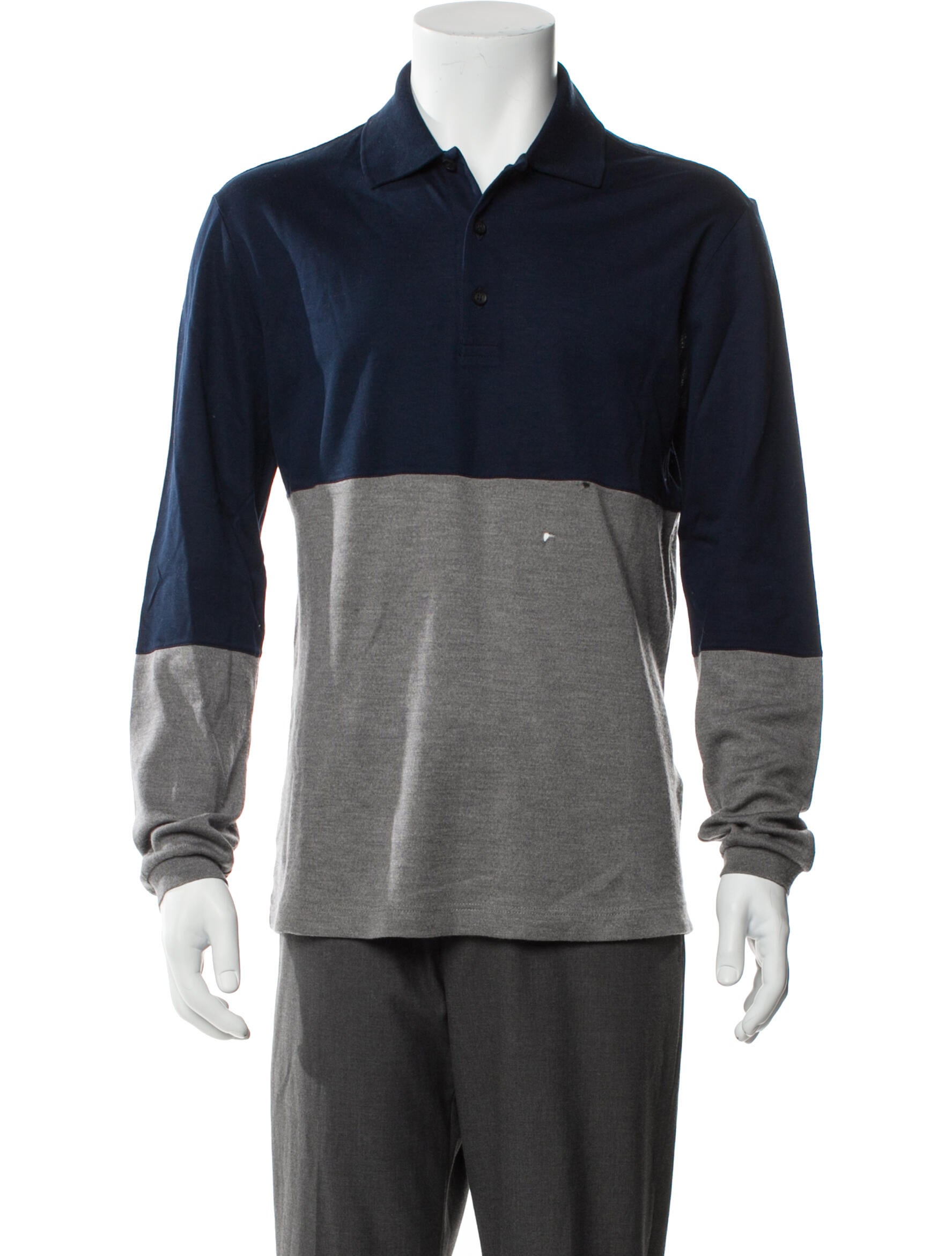 Givenchy Colorblock Pattern Collar Polo Shirt