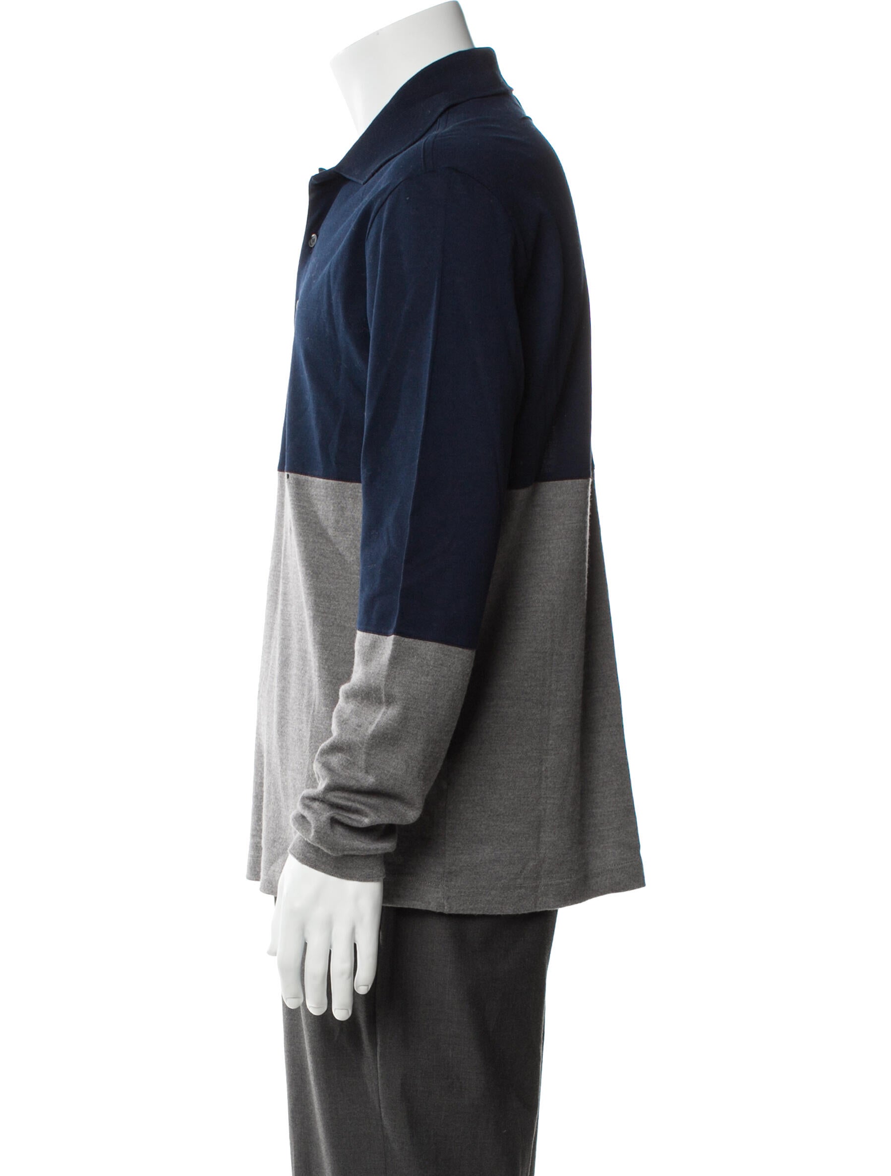 Givenchy Colorblock Pattern Collar Polo Shirt