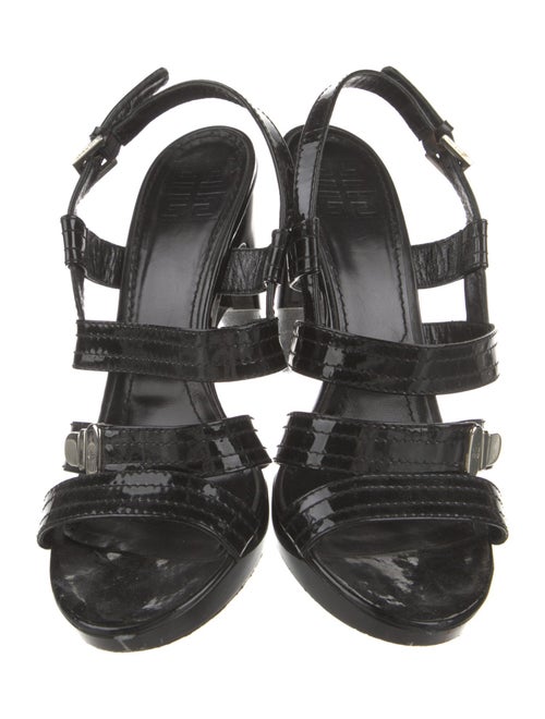 Givenchy Patent Leather Slingback Sandals