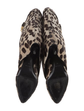 Givenchy Ponyhair Animal Print Rain Boots