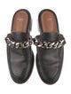 Givenchy Leather Chain-Link Accents Mules