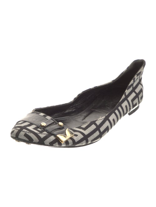 Givenchy Printed Leather Trim Embellishment Ballet Flats