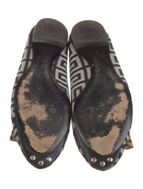 Givenchy Printed Leather Trim Embellishment Ballet Flats