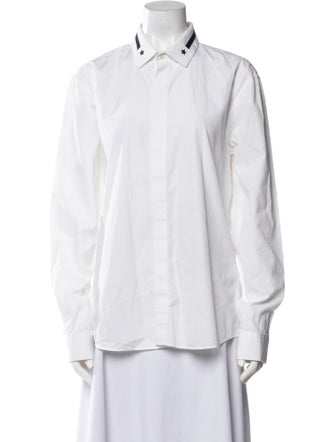 Givenchy Long Sleeve Button-Up Top