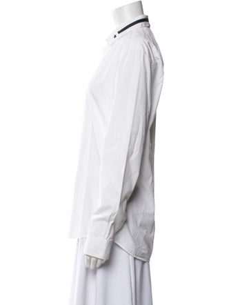 Givenchy Long Sleeve Button-Up Top