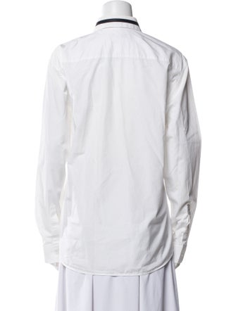 Givenchy Long Sleeve Button-Up Top