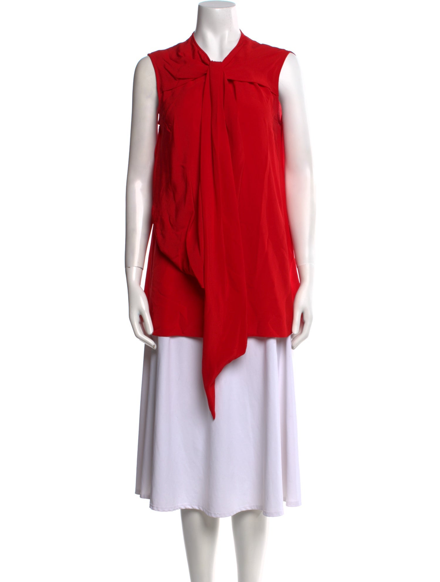 Givenchy Silk Tie Neck Tunic