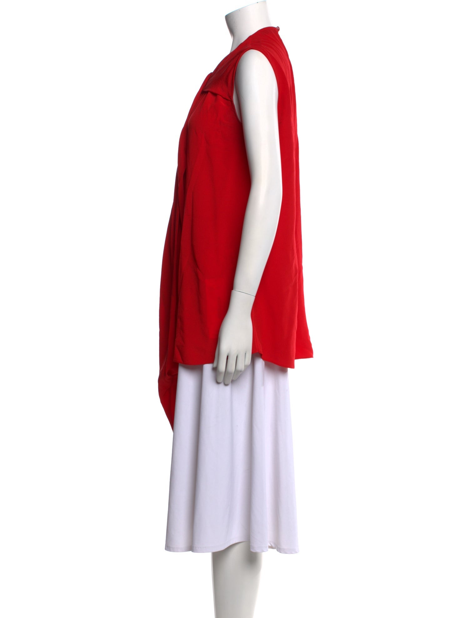 Givenchy Silk Tie Neck Tunic