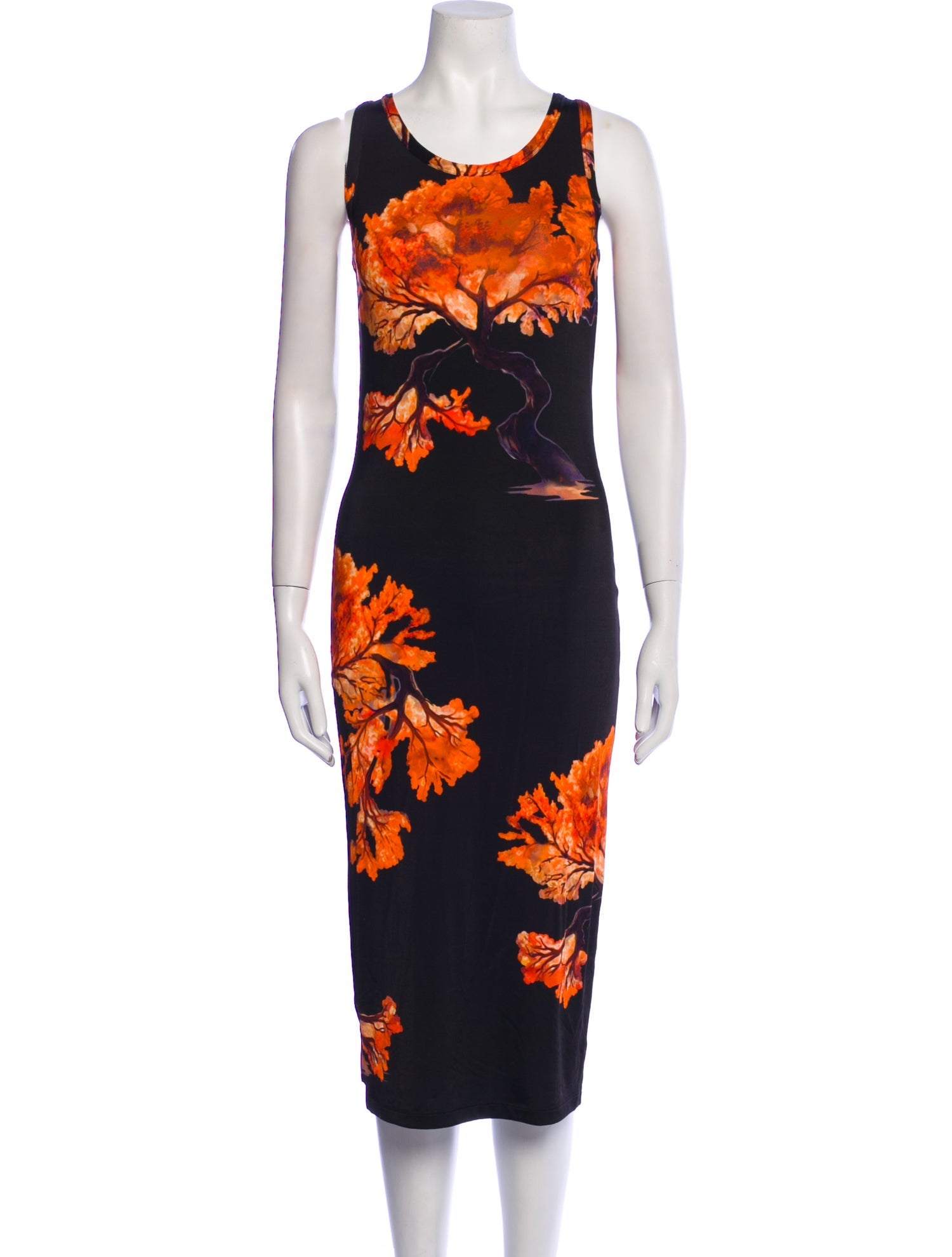 Givenchy Floral Print Midi Length Dress