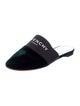 Givenchy Graphic Print Grosgrain Trim Mules