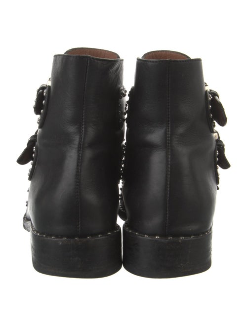 Givenchy Leather Studded Accents Combat Boots