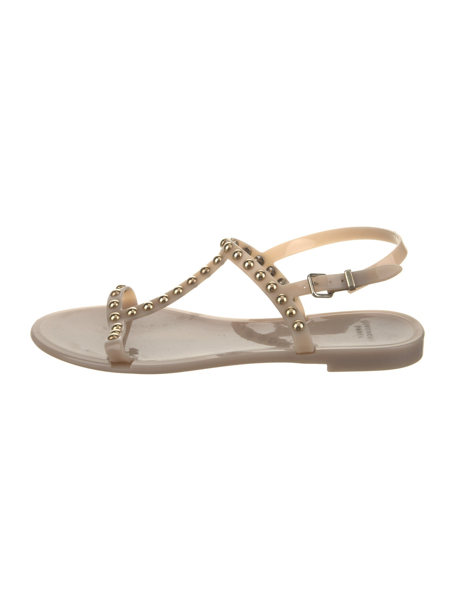 Givenchy Rubber T-Strap Sandals