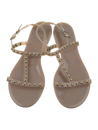 Givenchy Rubber T-Strap Sandals