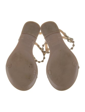 Givenchy Rubber T-Strap Sandals