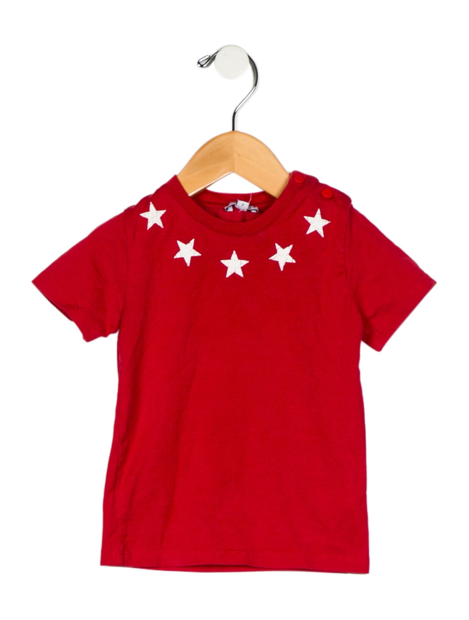 Givenchy Girls Short Sleeve Star Printed Top