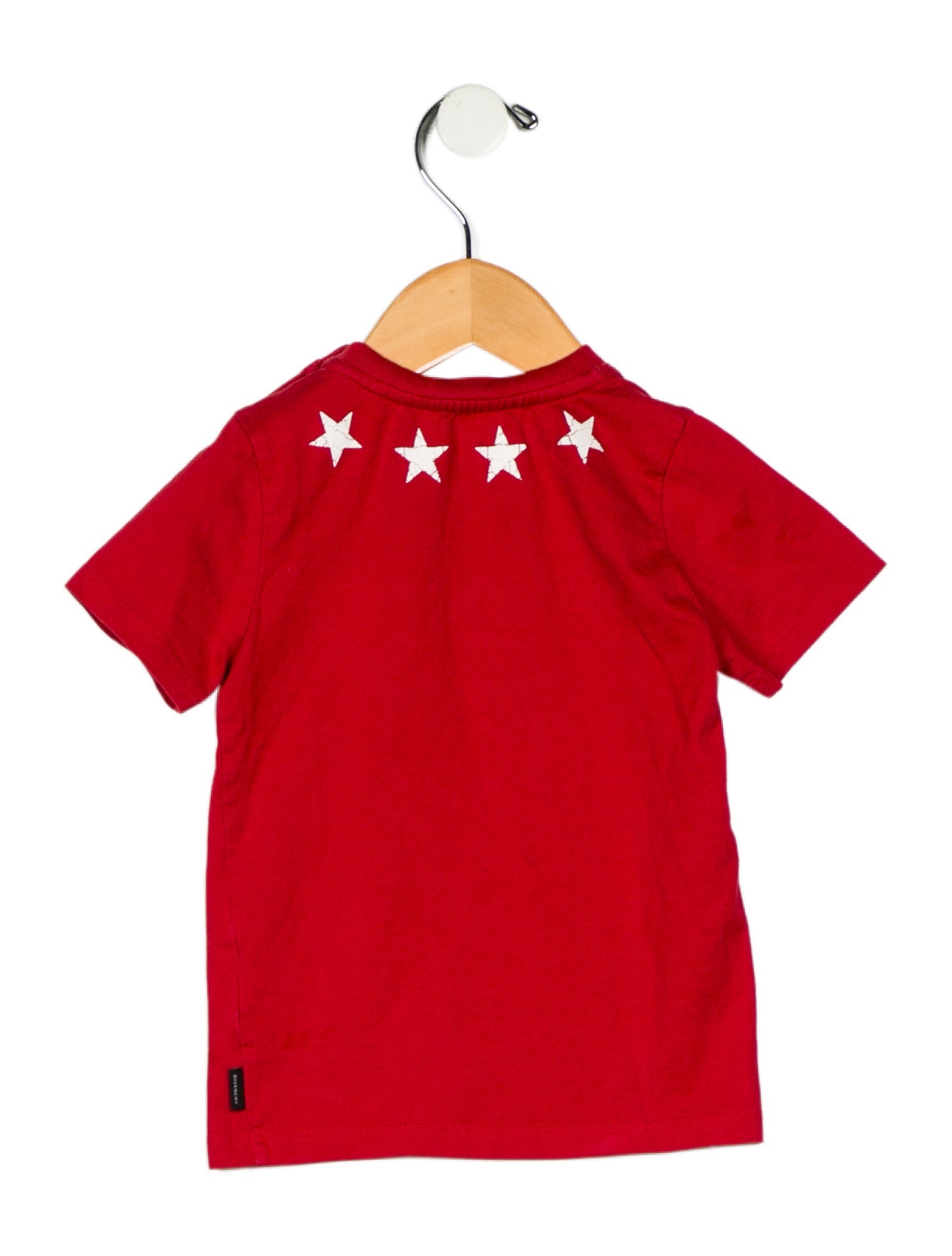 Givenchy Girls Short Sleeve Star Printed Top