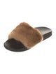 Givenchy Faux Fur Fur Trim Slides