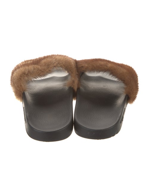 Givenchy Faux Fur Fur Trim Slides