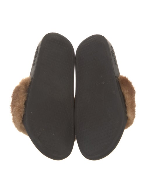 Givenchy Faux Fur Fur Trim Slides