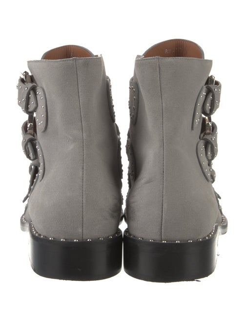 Givenchy Suede Studded Accents Combat Boots
