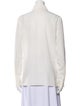 Givenchy Silk Long Sleeve Button-Up Top