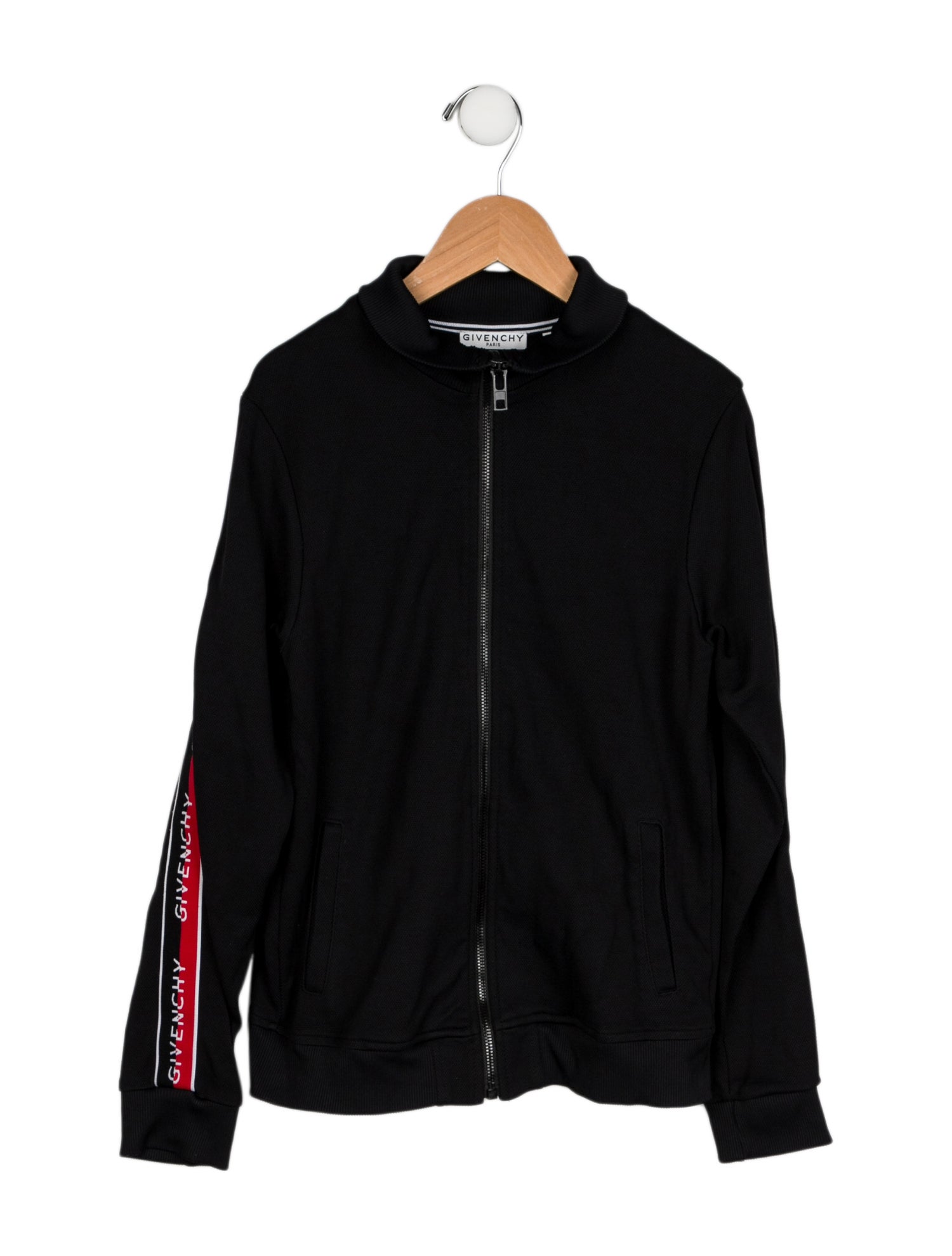 Givenchy Boys' Solid Zip Up Hoodie
