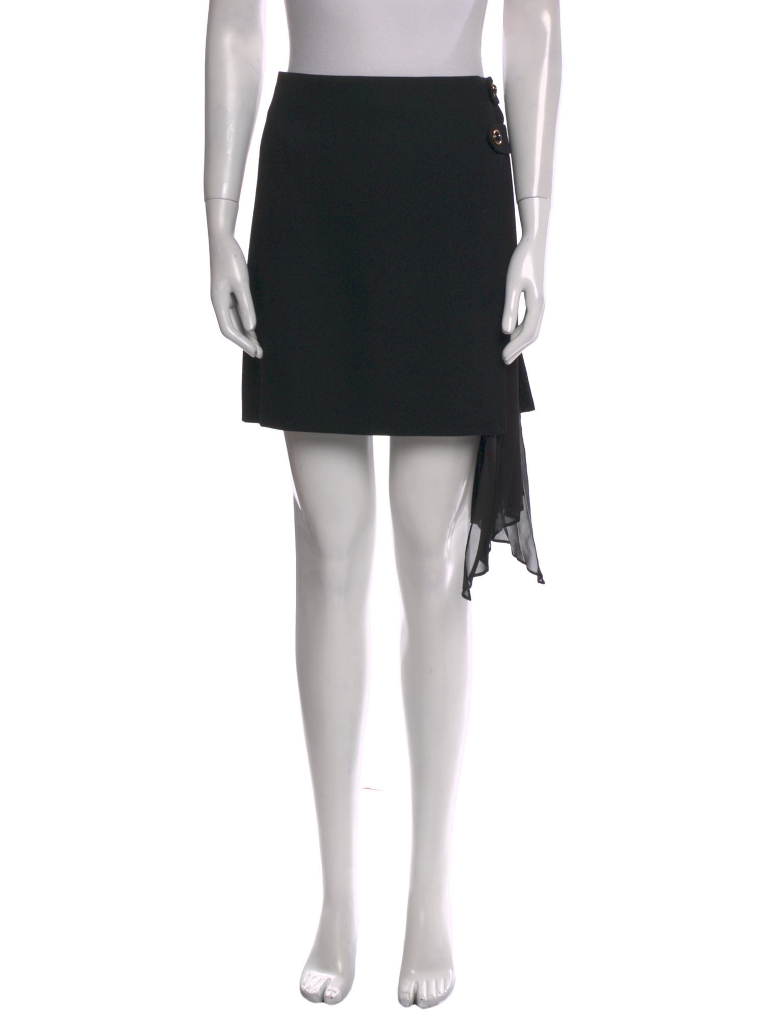 Givenchy Pleated Accents Mini Skirt