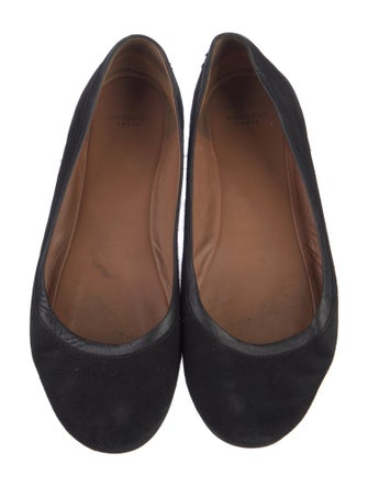 Givenchy Suede Animal Print Ballet Flats