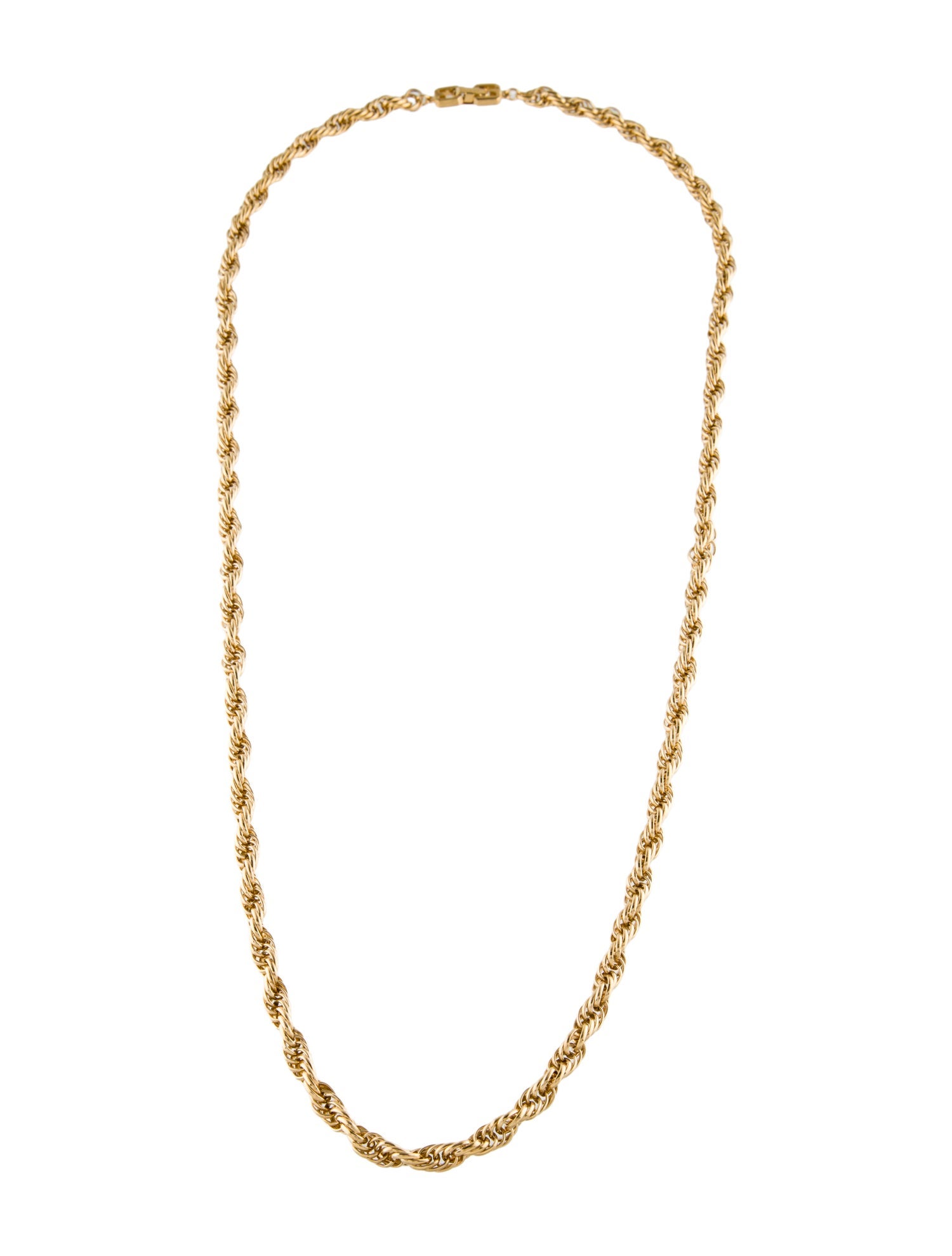 Givenchy Vintage Rope Chain Necklace