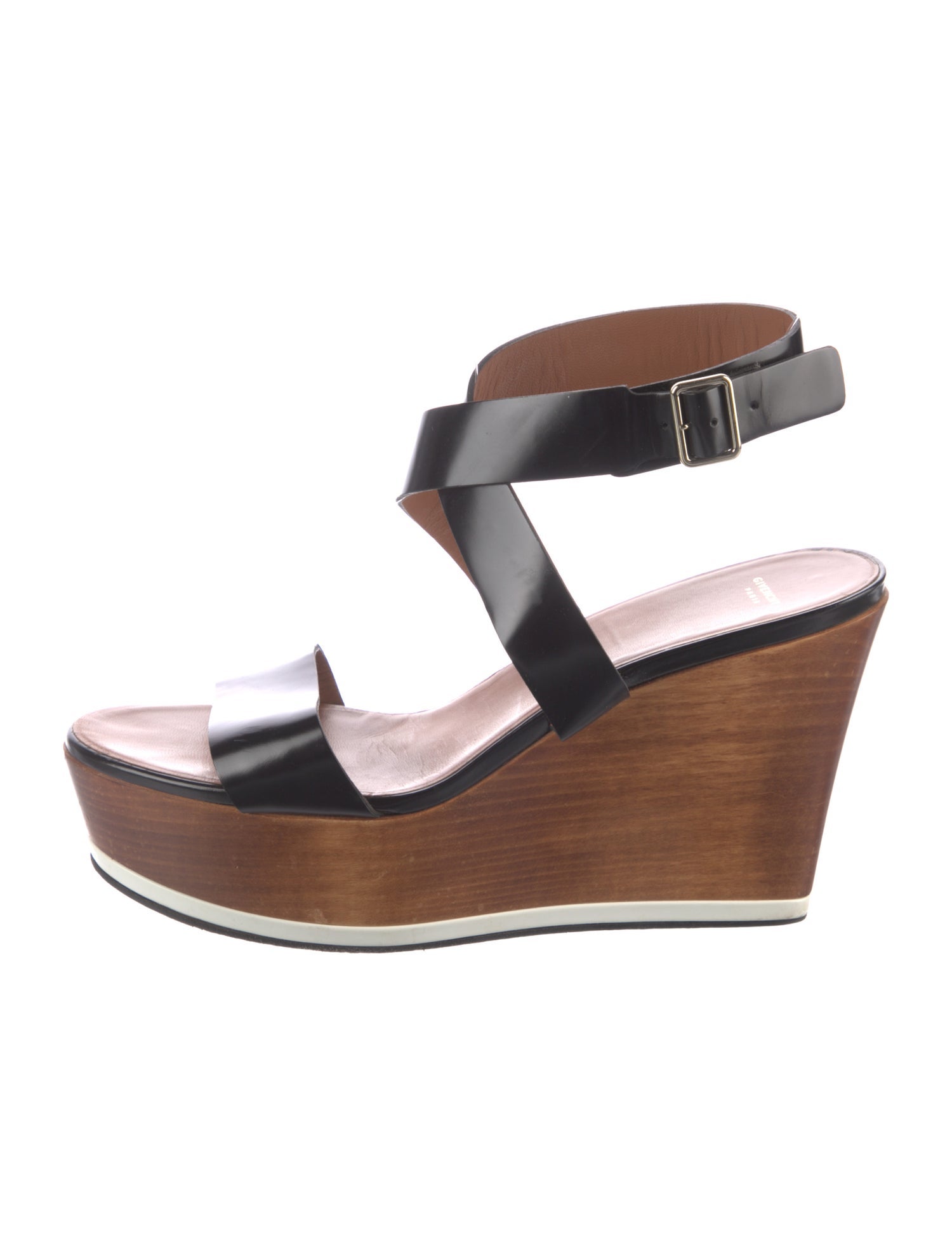 Givenchy Leather Colorblock Pattern Sandals
