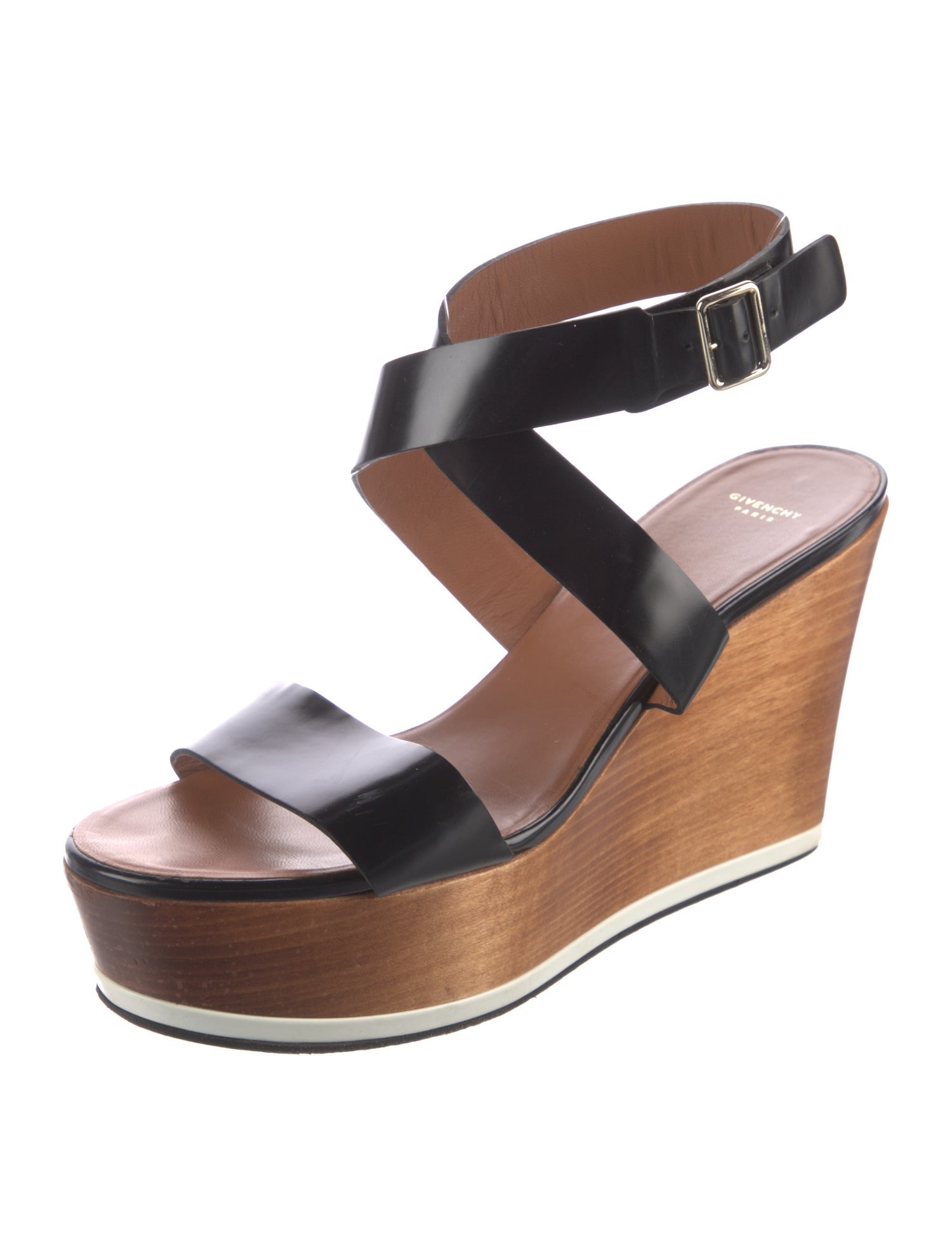 Givenchy Leather Colorblock Pattern Sandals