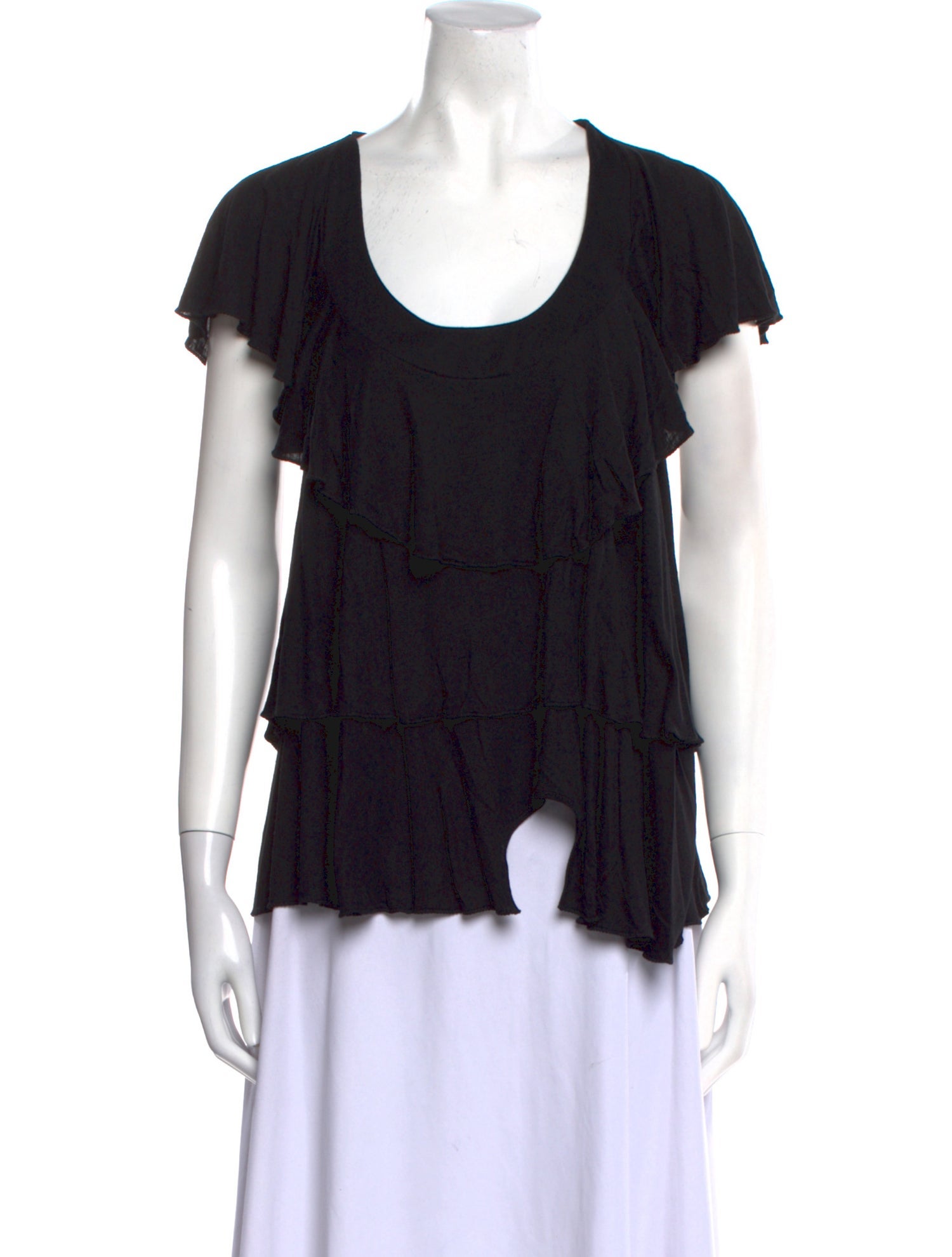 Givenchy Silk Scoop Neck T-Shirt