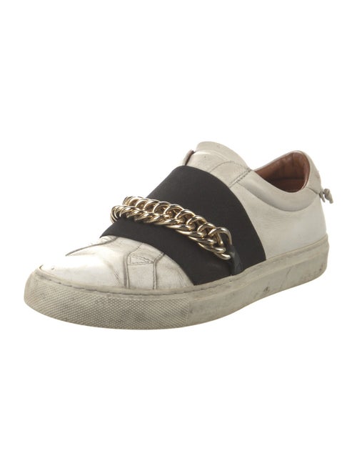 Givenchy Leather Chain-Link Accents Sneakers