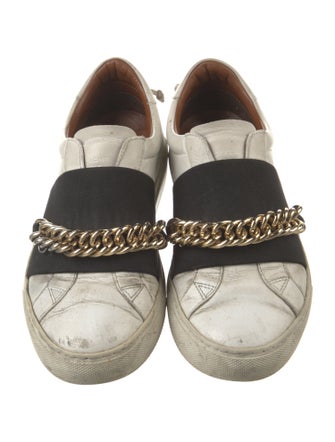 Givenchy Leather Chain-Link Accents Sneakers