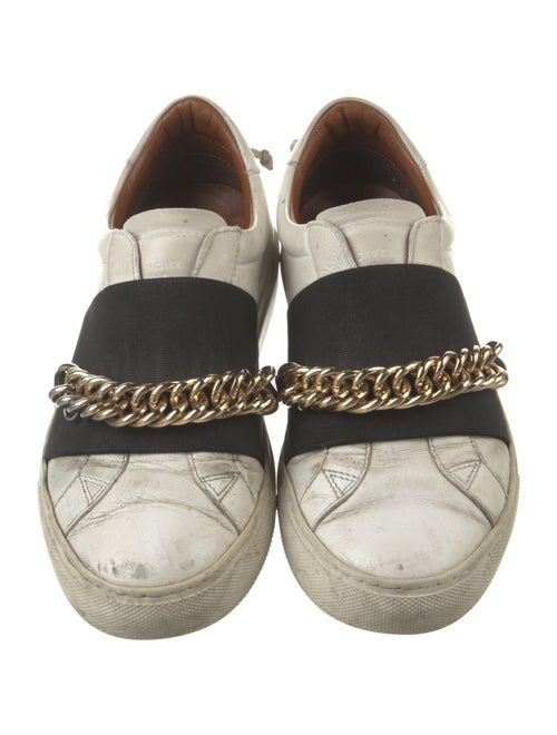 Givenchy Leather Chain-Link Accents Sneakers