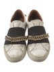 Givenchy Leather Chain-Link Accents Sneakers