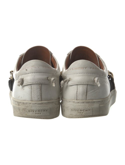 Givenchy Leather Chain-Link Accents Sneakers