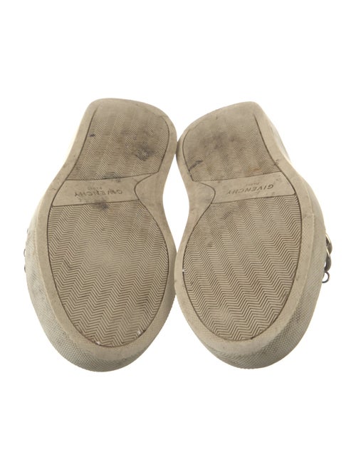 Givenchy Leather Chain-Link Accents Sneakers