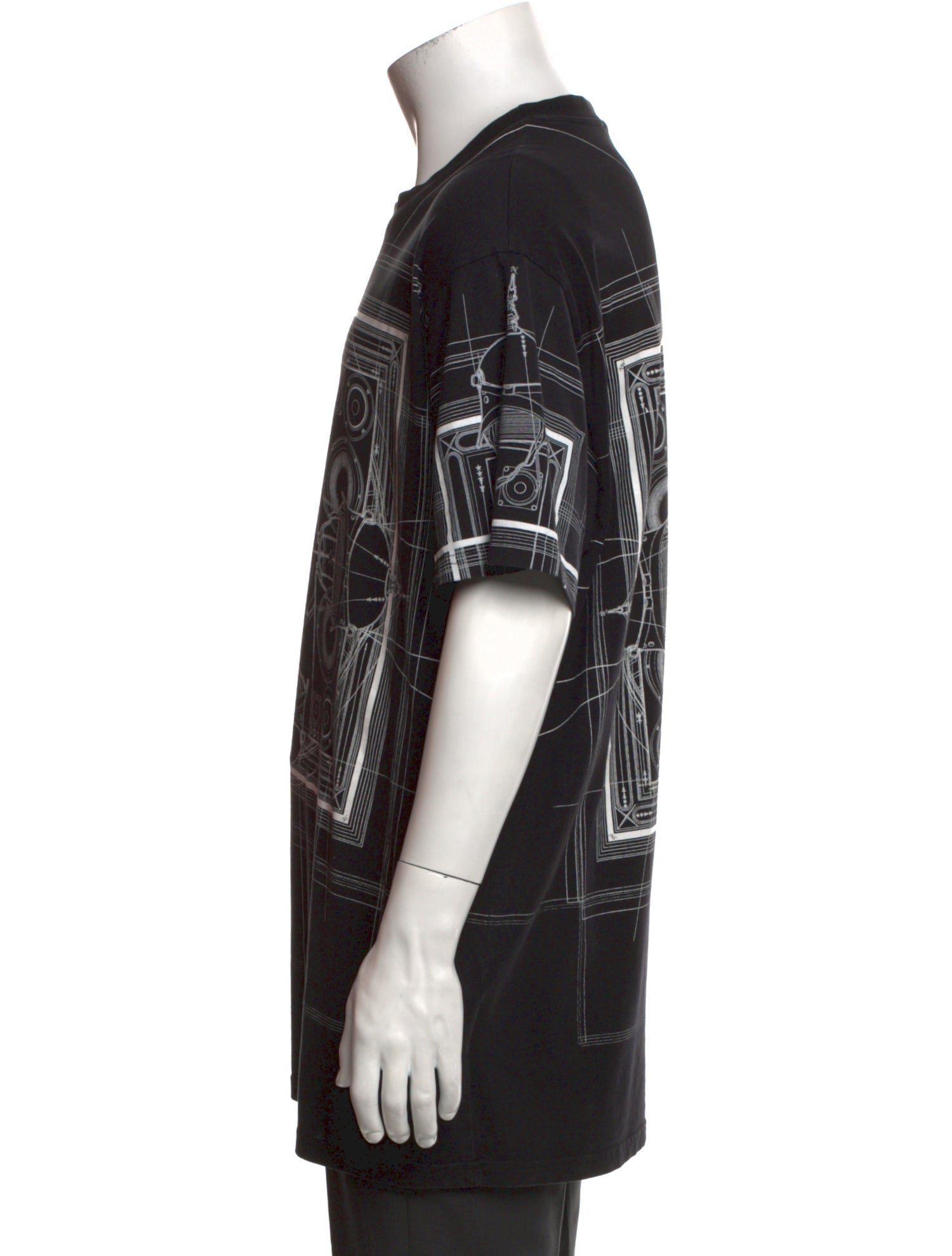 コラボ【Chrome Hearts xMarina Abramovic】グラフィックTシャツ Chrome Hearts x Marina Abramovic Graphic Print T-Shirt