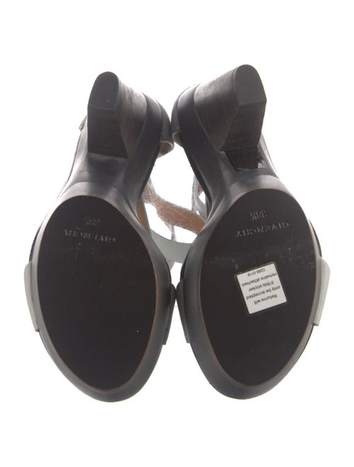 Givenchy Leather Cutout Accent Slingback Sandals